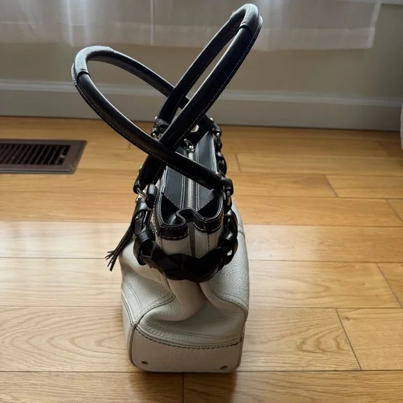 COACH ‘Hamptons’ Braided Leather Satchel - Picture 7 of 16